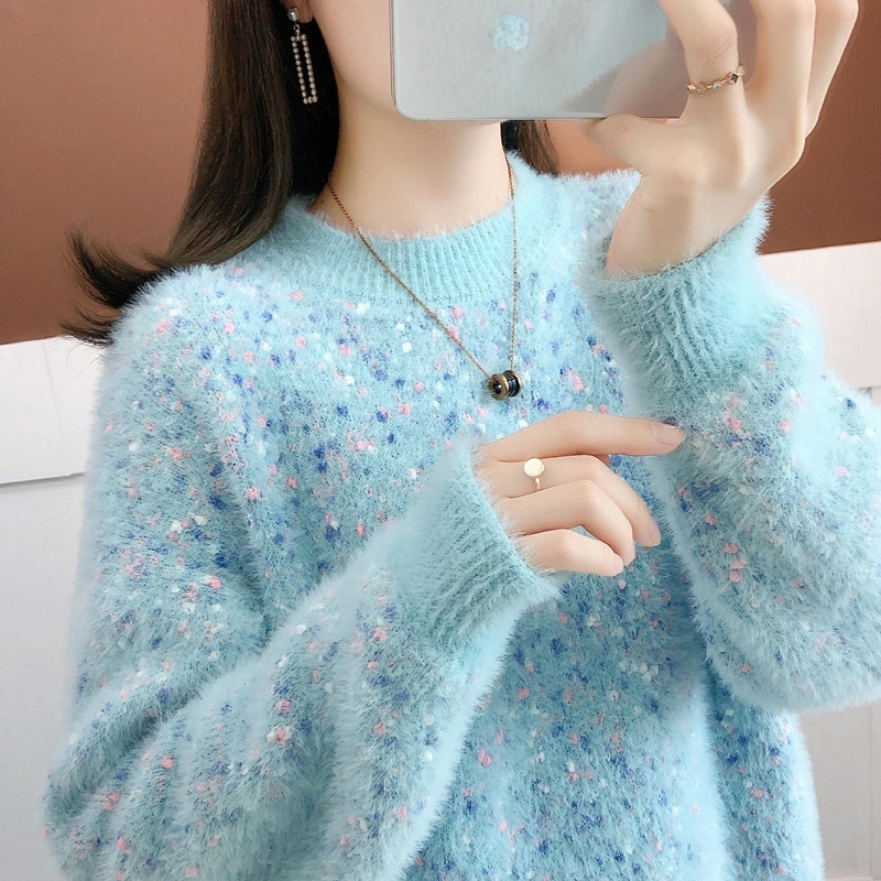 女裝雜款水貂毛毛衣款式貨源多多