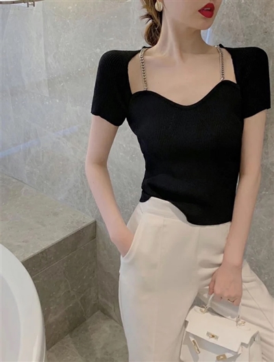 雜款女裝夏裝針織短袖款式貨源多多件批發(fā)價(jià)5元一件,可分貨,適合各大市場(chǎng).微信掃一掃圖片二維碼.