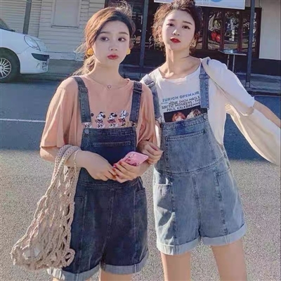女裝雜款牛仔背帶裙褲新款多多